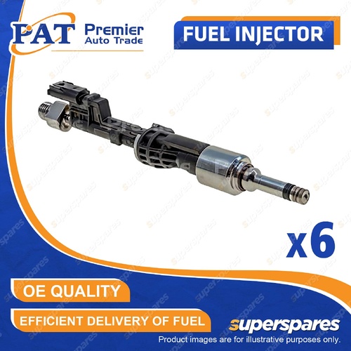 6 Pcs PAT Fuel Injectors for BMW 335i E90 E91 E92 E93 535i F07 X5 X6 E71 3.0L