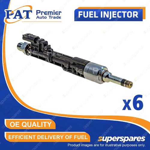 6 Pcs PAT Fuel Injectors for BMW 740i 740iL F01 F02 M135i F20 X4 F26 X5 F15 3.0L