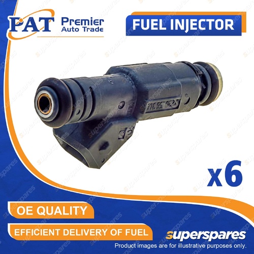 6 Pcs PAT Fuel Injectors for BMW 325i E30 525i E34 2.5L M20 B25 Lucas