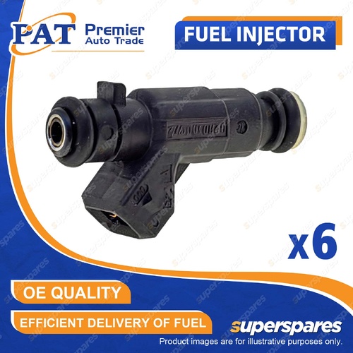 6 Pcs PAT Fuel Injectors for Mercedes Benz C32 AMG S203 W203 SLK32 R170 3.2L