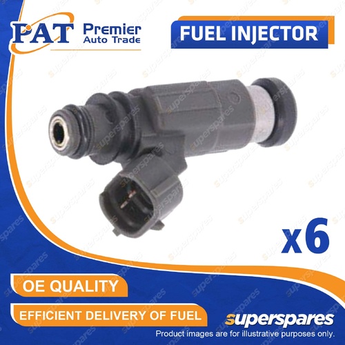 6 Pcs PAT Fuel Injectors for Mitsubishi FTO GP GPX GR GX Legnum 20ST 2.0L 6A12