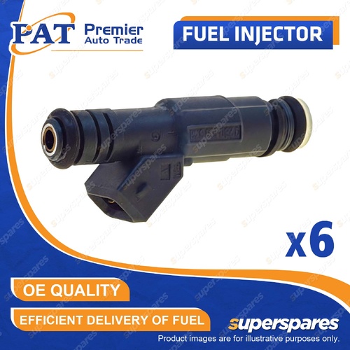 6 Pcs PAT Fuel Injectors for BMW 535i E34 730i 730iL E32 3.0L 3.5L 1986-1994