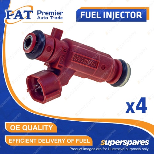 4 Pcs PAT Fuel Injectors for Nissan Pulsar Sentra N16E 1.8L QG18DE 2001-2023