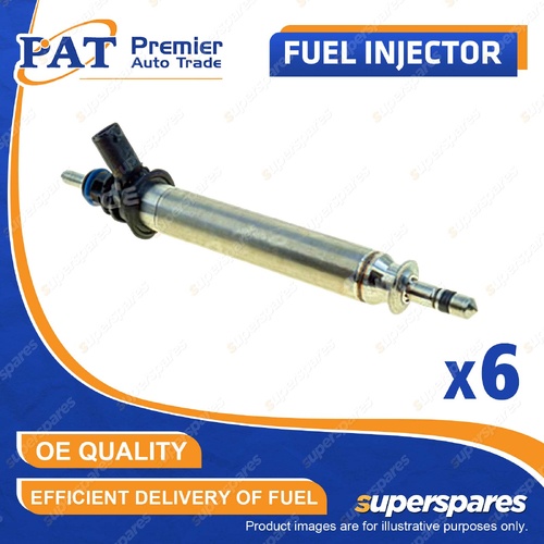 6 Pcs PAT Fuel Injectors for Mercedes Benz E-Class A207 A238 W212 W213 GLC C253