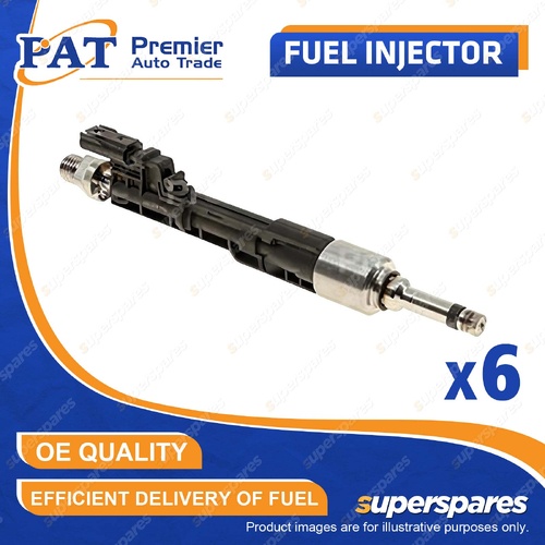 6 Pcs PAT Fuel Injectors for BMW 535i F10 F11 M3 F80 M4 F82 F83 3.0L N55 S55