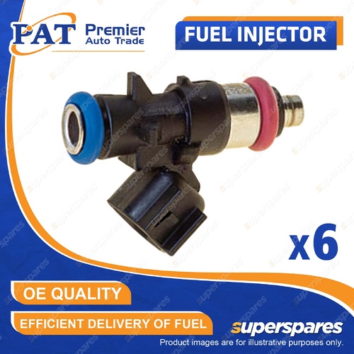 6 Pcs PAT Fuel Injectors for Jeep Grand Cherokee WK Wrangler JK 3.6L ERB 11-18