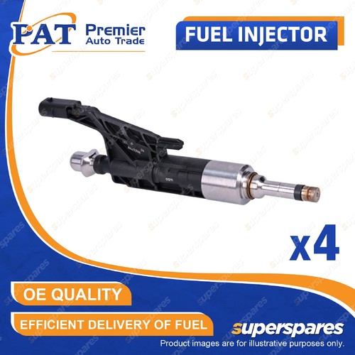 4 Pcs PAT Fuel Injectors for BMW 318i 320i 330e 330i F30 F34 420i 430i F32 F36