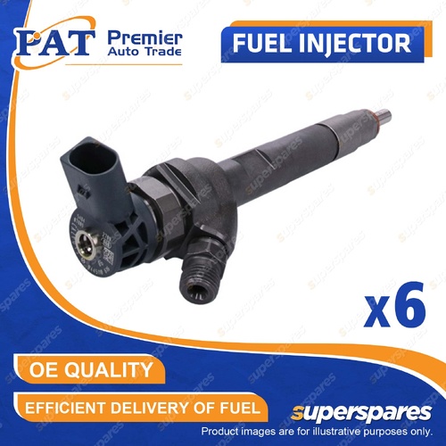 6 Pcs PAT Fuel Injectors for BMW 730D F01 X3 F25 X4 F26 X5 F15 3.0L 2011-2018