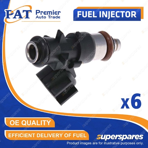 6 Pcs PAT Fuel Injectors for Jeep Cherokee KL 3.2L EHB V6 24V SUV Compact 14-17