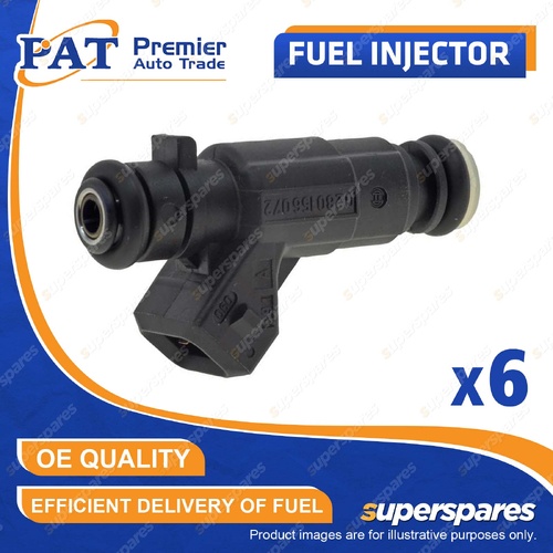 6 Pcs PAT Fuel Injectors for Mercedes Benz ML350 W163 S-Class W220 SL350 Viano