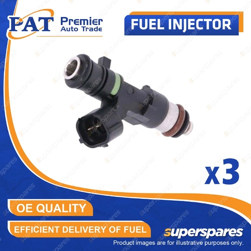 3 Pcs PAT Fuel Injectors for Mitsubishi Mirage LA LB 1.0L 1.2L 3A90 3A92 12-On