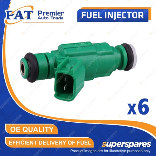 6 Pcs PAT Fuel Injectors for Kia Grand Carnival VQ Sorento XM UM 3.5L G6DC G6DF