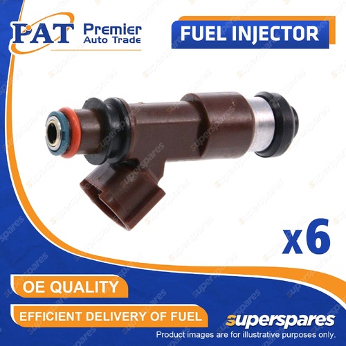 6 Pcs PAT Fuel Injectors for Subaru Legacy Liberty Outback BL BP B13 Tribeca WX