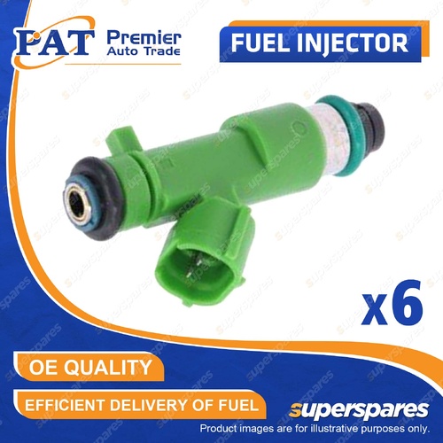 6 Pcs PAT Fuel Injectors for Renault Latitude X43 5ZV 604 3.5L V6 24V DOHC 13-16