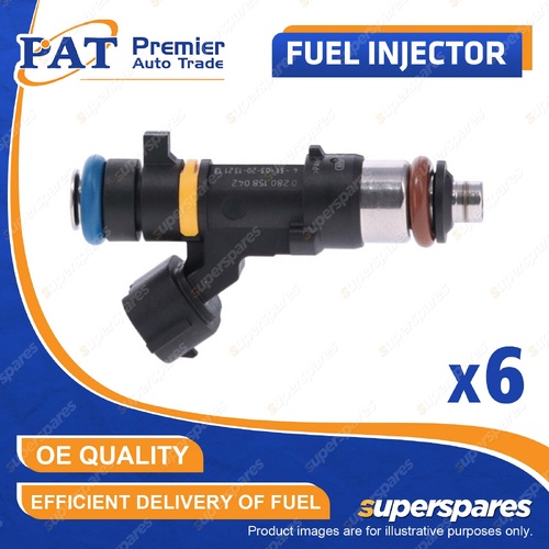 6 Pcs PAT Fuel Injectors for Nissan Murano Z50 Skyline R34 Stagea C34 3.5L