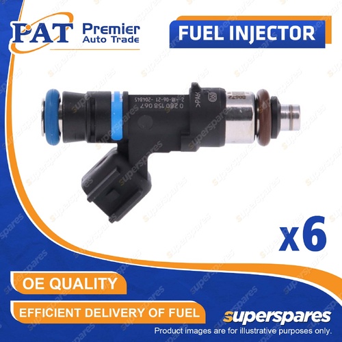 6 Pcs of PAT Fuel Injectors for Mazda B4000 4.0L 1V 6Cyl 2005-2006