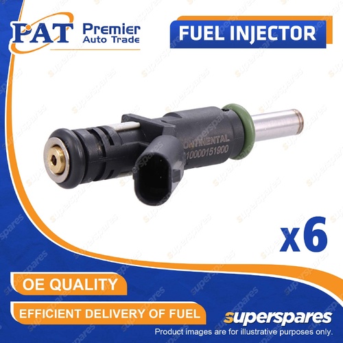 6 Pcs Fuel Injectors for Benz C E Class CLK SLK ML350 R350 S350 S W 203 204