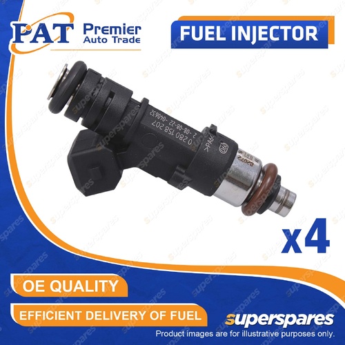 4 Pcs PAT Fuel Injectors for Ford Fiesta WT Focus LW 1.6L 2010-2015