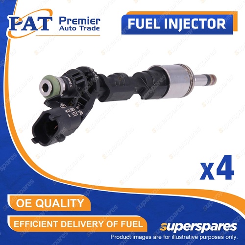 4 Pcs PAT Fuel Injectors for Ford Fiesta WZ Kuga TF 1.6L I4 16V 2012-2019
