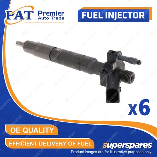 6 Pcs PAT Fuel Injectors for BMW 535d F10 X5 X6 xDRIVE 40d E70 E71 3.0L N57D30B