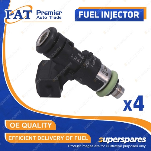 4 Pcs PAT Fuel Injectors for Fiat 500 500C Grande Punto Panda 1.2L 1.4L 08-23
