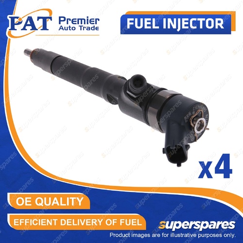 4 Pcs PAT Fuel Injectors for Fiat Ducato 2.3L F1AE3481E F1AGL411A F1AGL411B
