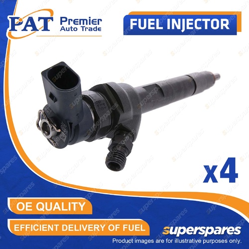 4 Pcs PAT Fuel Injectors for BMW 118d E87 E88 F20 318d F30 F31 X1 E84 2.0L