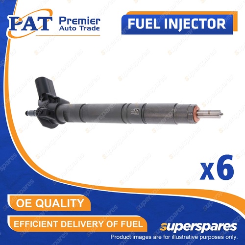 6 Pcs PAT Fuel Injectors for Porsche Cayenne 92A Macan 3.0L CVVA CTBA 2014-2018