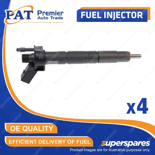 4 Pcs PAT Fuel Injectors for BMW X5 F15 2.0L N47D20D I4 16V 2013-2014