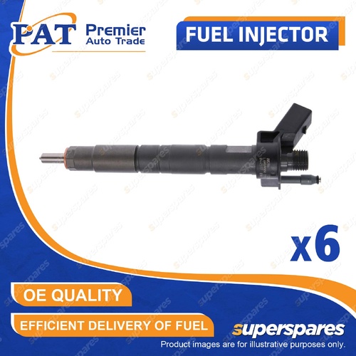 6 Pcs PAT Fuel Injectors for BMW 535d F10 X4 F26 X5 F15 X6 F16 3.0L N57D30B