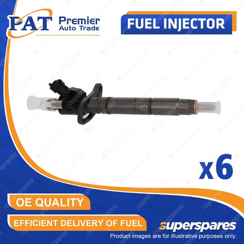 6 Pcs PAT Fuel Injectors for Ford Everest UB Ranger PY T6.2 3.0L BFWS BF2S 22-On