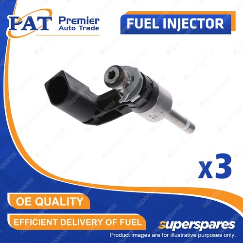 3 Pcs PAT Fuel Injectors Lower for Audi Q7 Quattro 4L 3.6L BHK 2006-2010