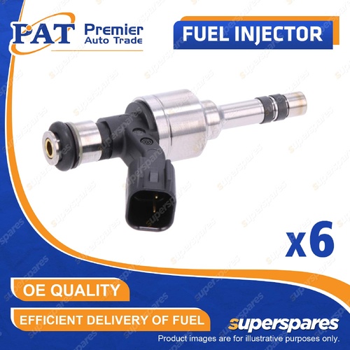 6 Pcs PAT Fuel Injectors for Holden Commodore ZB Acadia AC Calais 3.6L LGX 17-20