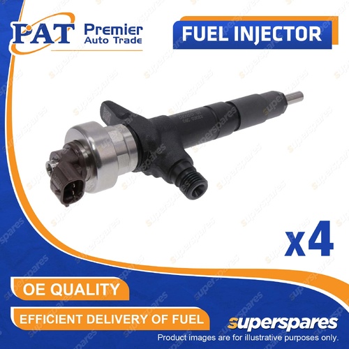 4 Pcs PAT Fuel Injectors for Isuzu D-Max TFR TFS MU-X UCS UCR 3.0L 2012-2021