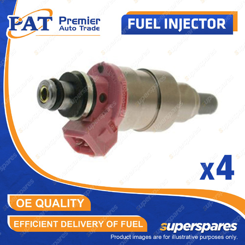 4 x PAT Fuel Injector for Holden Rodeo TF 2.6L 4ZE1 I4 8V SOHC 1988-1998