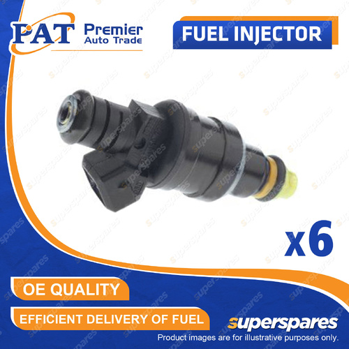 6 x PAT Fuel Injector for Volvo 760 GLE 2.8L B280E V6 12V SOHC 1985-1991