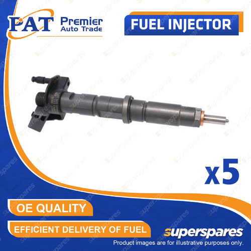 5 x PAT Fuel Injector for Volkswagen Crafter 35 50 2E 2F 2.5L 2007-2014