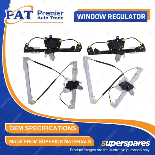 PAT F + R Window Regulators & Motor for Ford Ranger PX 2.0L 2.2L 2.5L 3.2L 11-22