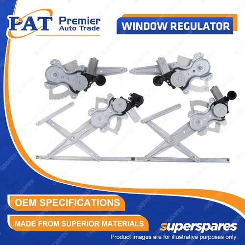 PAT F+R Window Regulators & Motor for Toyota Corolla ZRE152R Auris Blade GRE156