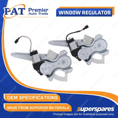 PAT Rear LH + RH Window Regulators & Motor for Suzuki Swift RS415 RS416 ZC11S