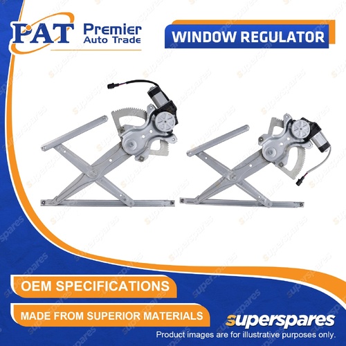 PAT Front LH + RH Window Regulator & Motor for Mitsubishi Triton ML MN 2006-2013