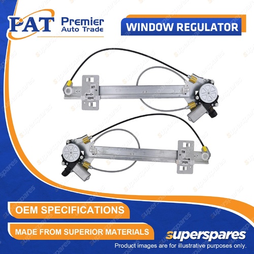 PAT Rear LH+RH Window Regulators & Motor for Honda Jazz GK3 GK5 1.3L 1.5L 14-21