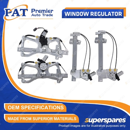 PAT F + R Window Regulators & Motor for Honda Civic FD 1.8L 2.0L 2/2006-1/2012