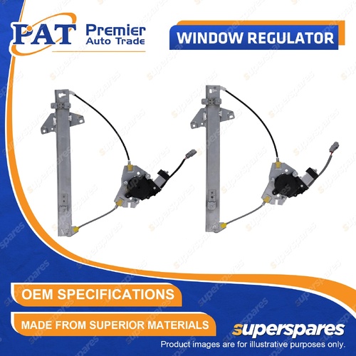 PAT Front LH + RH Window Regulators & Motor for Kia Rio UB 1.4L 1.6L 2011-2017