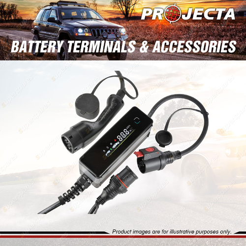 Projecta Portable Electric Vehicle Charger with Eva Storage Case Heavy-Duty