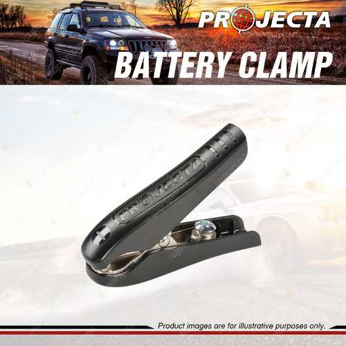 Projecta 100 Amp Negative Solid Brass Battery Clamp Battery Starter Jump Black