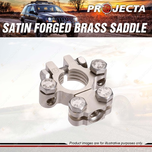 Projecta Satin Forged Brass Saddle w/Dual Auxiliary Positive Terminal Pack of 10