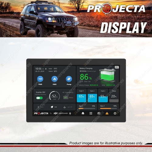 Projecta 48V 7" LCD Colour Display - RS485 CAN Bluetooth Natural Cooling