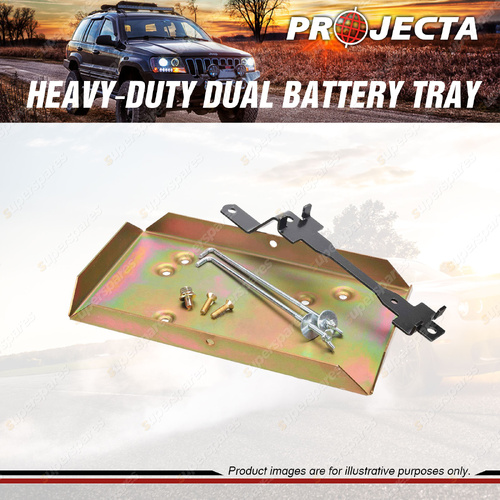 Projecta Heavy-Duty Dual Battery Tray for Toyota Landcruiser 200 DS Series 4.5L