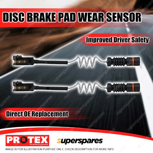 Front Protex Brake Pad Wear Sensors for Mercedes Benz Sprinter 208 313 316 Cdi